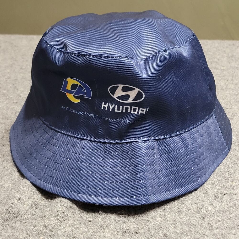 LA Rams Hat Adult Blue Reversible Camo Bucket Floppy Fishing Cap Men Military